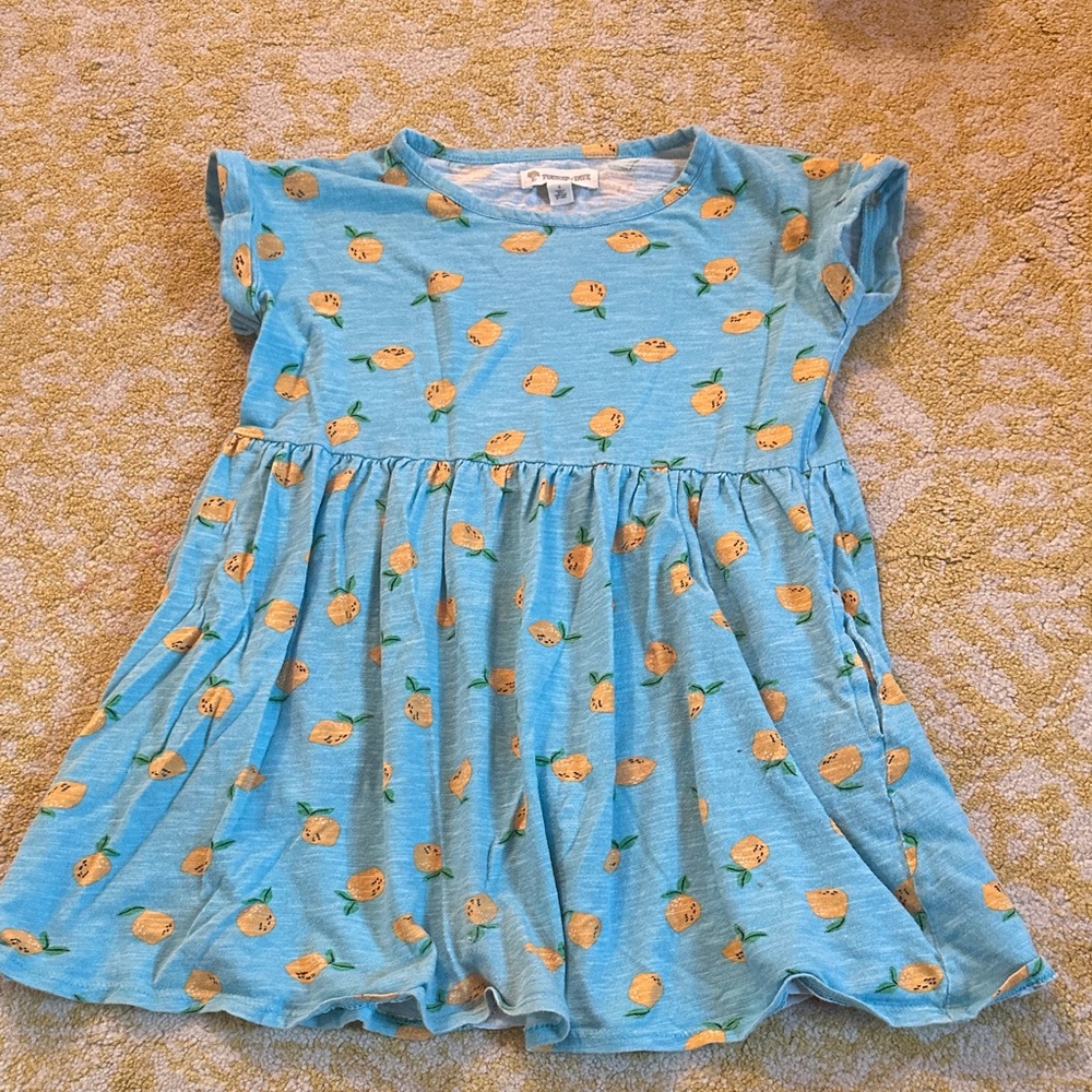 Tucker + Tate Blue Dress with Lemon Print